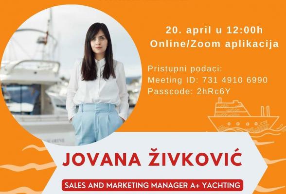 Gostujuće predavanje Jovane Živković, menadžerke prodaje i marketinga