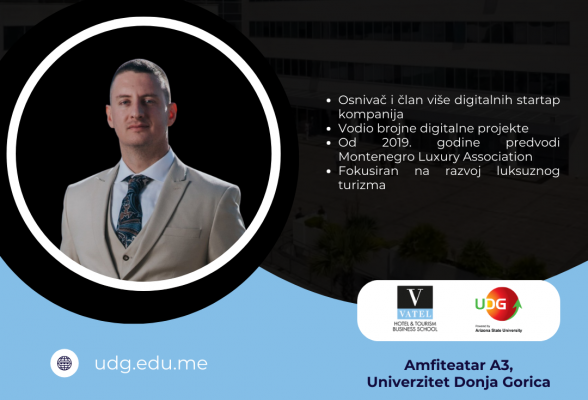 Osnivač i direktor Montenegro Luxury Association Stefan Stešević gostuje 24. februara u 14h/Founder and Director of Montenegro Luxury Association Stefan Stešević will be a guest on February 24 at 2 PM.