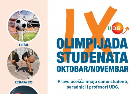 IX UDG Olimpijada studenata