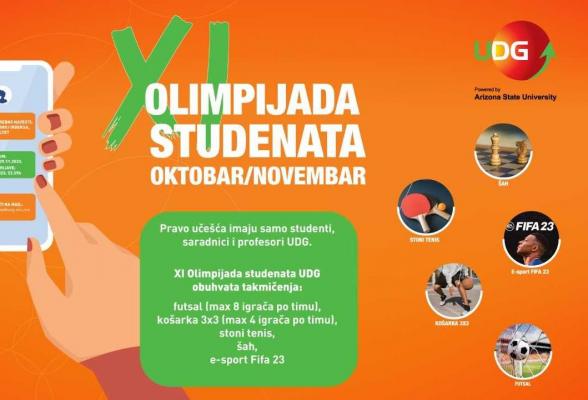 XI OLIMPIJADA STUDENATA UDG-a